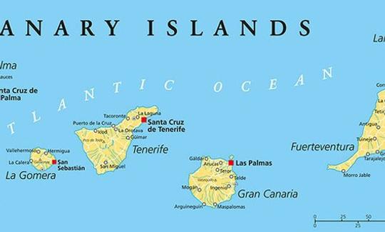 Private Sailing Trips in Canary Islands with Captain Dennis onboard First 45F5 Sailing Yacht