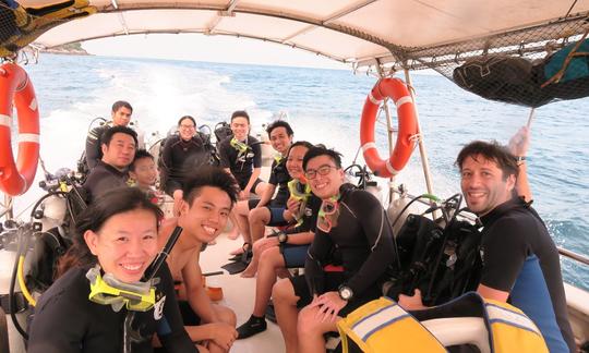 Excursions de plongée de loisirs sur l'île de Tioman avec un guide de plongée hautement expérimenté