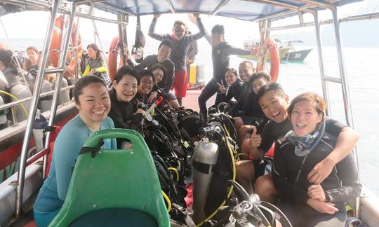 Excursions de plongée de loisirs sur l'île de Tioman avec un guide de plongée hautement expérimenté