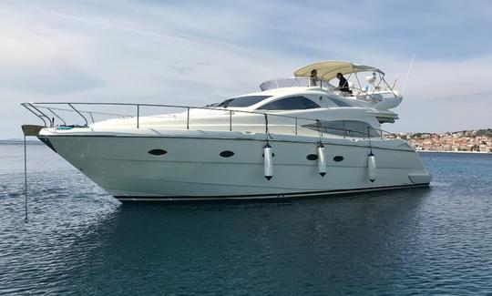 Aicon 56 Fly Motor Yacht Charter for Up to 12 People in Giardini Naxos, Italy