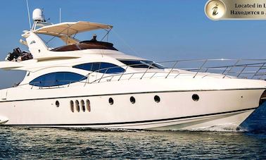 Azimut 68 Plus Motor Yacht Charter (Day and Night) in Limasol, Cyprus