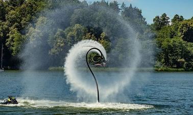 Aventure en flyboard à Mikołajki, Pologne