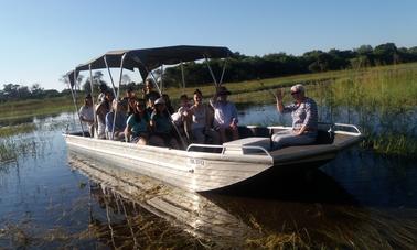 Bateau privé - Visite de la faune pour 10 personnes à Maun, au Botswana