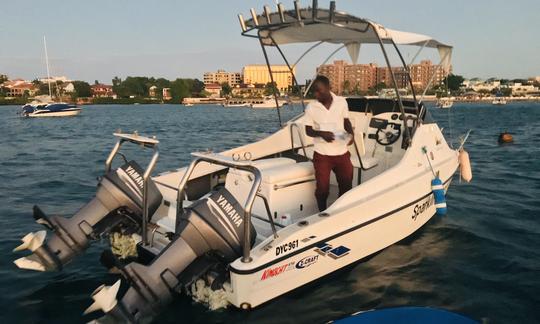 Barco a motor KingCat de 140 HP para alugar em Dar es Salaam, Tanzânia