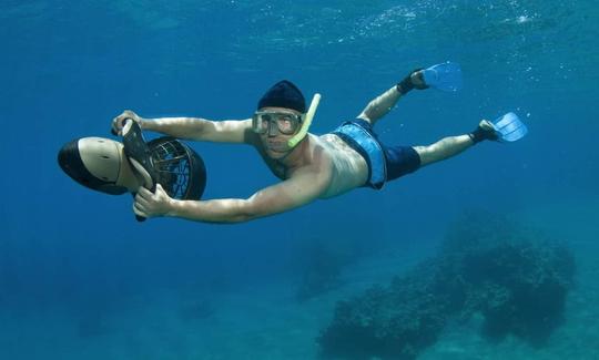 Pêche sous-marine, plongée en apnée, plongée avec tuba en scooter de mer ! Notre bateau Panga est disponible pour vous à Tamarindo !