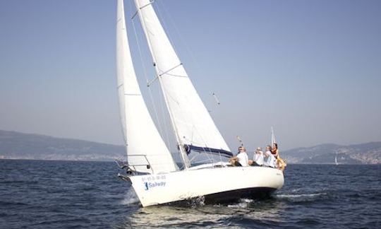 Sail Around in Vigo, Galicia on 31ft Elan Performance Cruising Monohull