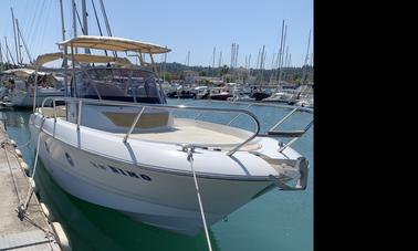 Hire a Sessa Key Largo 28 Cuddy Cabin Yacht for 10 People in Gaios, Greece