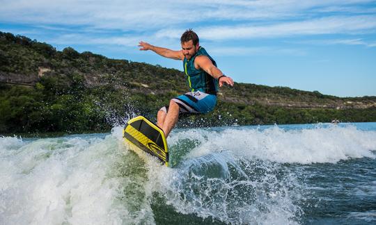 Surf and Wakeboard on Lake Travis! We Have a Fleet of Boats!