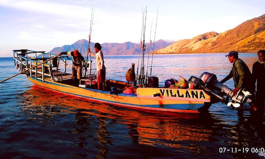 Traditional Boat for Fishing in Wulandoni, Nusa Tenggara Timur