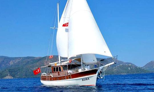 AURA This Beautiful Deluxe Gulet is for 8 Guests and has 3 Crew