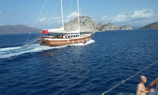 CAGAN This Wonderful Deluxe Gulet Yacht is 30 m. Long and for 12 People