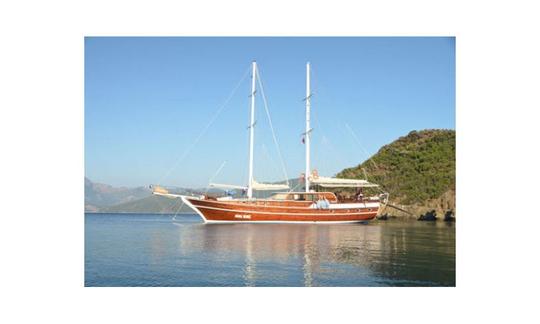 E, ARDA DENIZ This Wonderful Deluxe Gulet Yacht is 31 m. Long and for 12 People