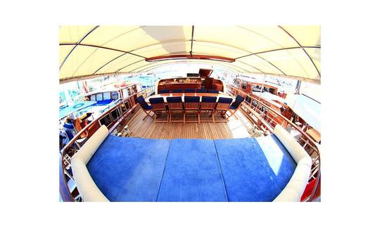 E, ARDA DENIZ This Wonderful Deluxe Gulet Yacht is 31 m. Long and for 12 People