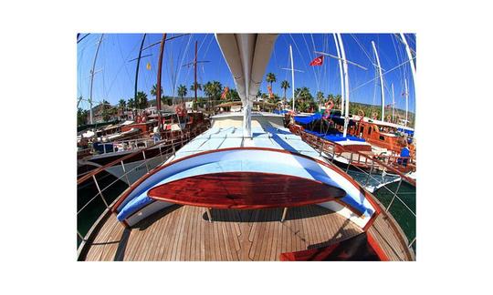 E, ARDA DENIZ This Wonderful Deluxe Gulet Yacht is 31 m. Long and for 12 People