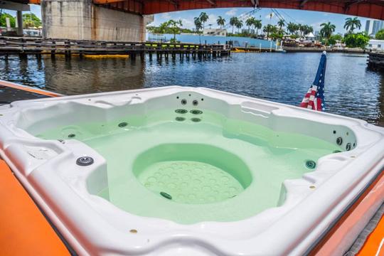 ENJOY MIAMI IN 85' BAIA PANTHER with JACUZZI.