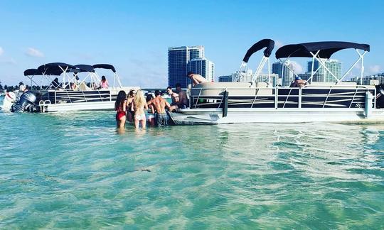 Sandbar Party Pontoon Boat em Miami - acomoda 10 pessoas