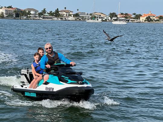 New 2023 Sea-doo Gtx Pro 3 Seater In Clearwater Cooler And Bluetooth Available