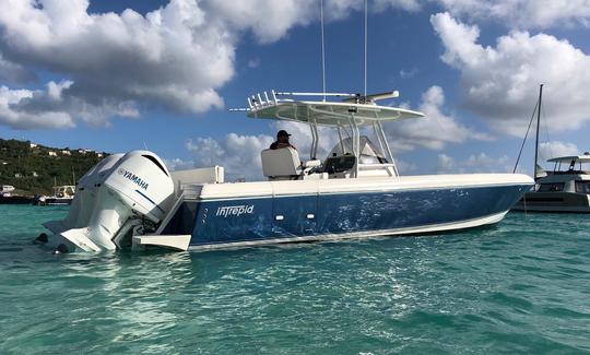 Bateau à moteur Intrepid de 37 pieds pour 12 personnes à Saint-Thomas