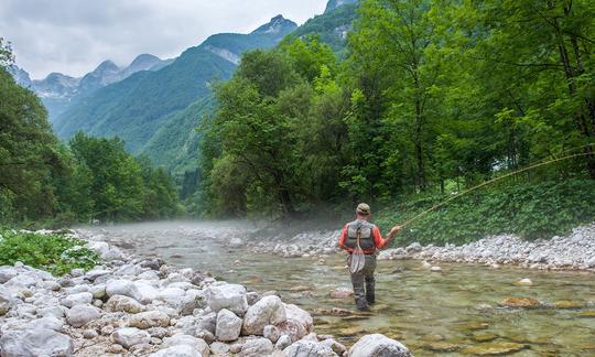 Go Fly Fishing Slovenia guide service specialize in creating unique fly-fishing experience of Slovenian crystal-clear waters.