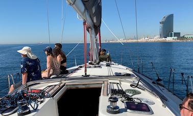 6 Hour Sailing Tour in Barcelona with Jeanneau Sun Odyssey Cruising Monohull