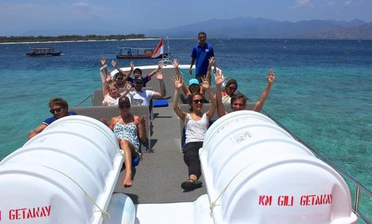 BARCO RÁPIDO DIÁRIO DE PRIMEIRA CLASSE entre Bali e Ilhas Gili, Lombok