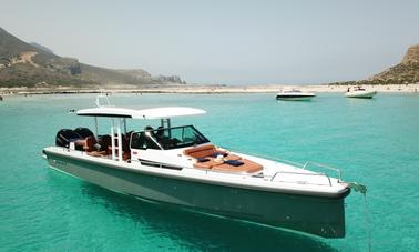 Private Cruises in Chania onboard Axopar 37 TT Power Yacht with Captain and Crew