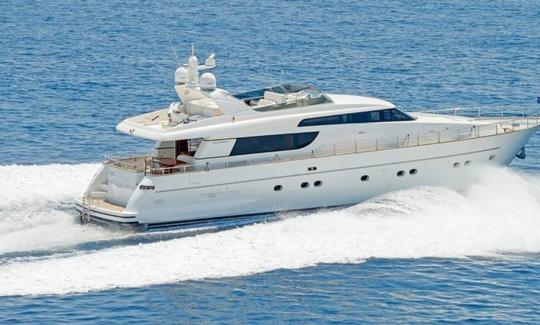 Super yacht italien de luxe San Lorenzo 72 à Dubaï -En excellent état -