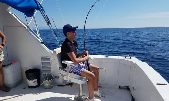 Location de pêche sur un yacht de croisière SEADUCTION de 42 pieds à Ixtapa Zihuatanejo, Mexique