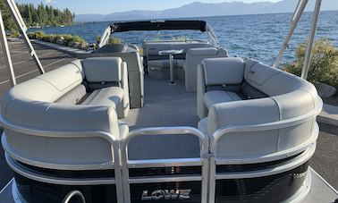 2019 23' 150 HP Tritoon Boat For Rent in South Lake Tahoe