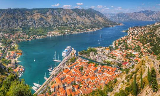 Panoramic view of Kotor Bay and the Old Town