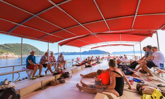 Excursion quotidienne en bateau vers la mystérieuse ville engloutie de Kekova depuis le port de Kas !