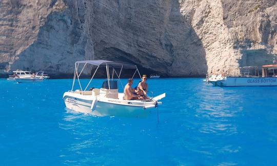 Boat Rental with Bimini Top in Zakinthos