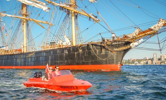 ¡Gran Tour (3 horas): recorrido guiado en barco sin conductor por el puerto de Sídney!