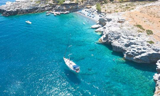 Sailing Daily Trip on the Top Coasts of Crete aboard Bavaria 47 Sailboat