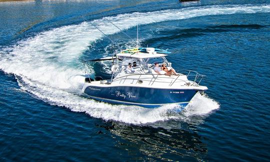 Pêchez ou faites du tourisme en yacht à moteur de 32 pieds dans la province de Guanacaste !