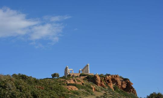 Viagem diária à linha costeira da Riviera de Atenas - Templo Sounio com Nimbus T11