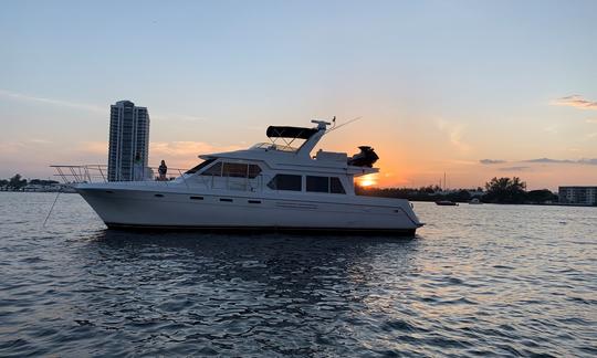 Ultimate Luxury Yacht - 60' Navigator Yacht Rental in North Miami Beach, Florida