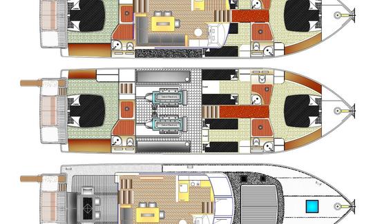 Location de bateau à moteur Barberis 53 à Marina Delta Kallithea, Athènes (2001, refit 2020)