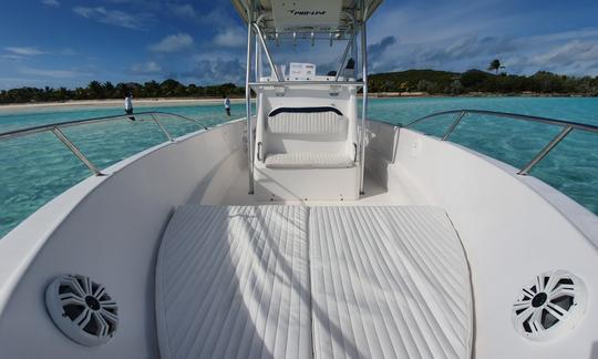 Great Exuma Private boat tour Pro Line 25 Sport Center console!