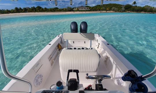 Great Exuma Private boat tour Pro Line 25 Sport Center console!