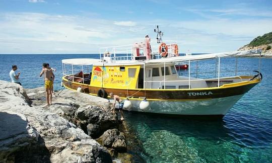 Excursión privada en barco para hasta 46 pasajeros en Rovinj