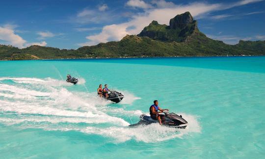 Visita guiada en moto acuática en Bora Bora, Polinesia Francesa