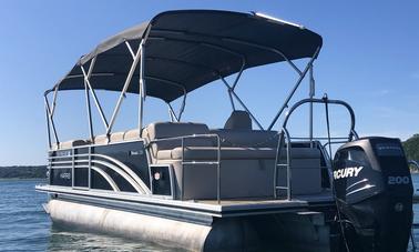 Best of 2023 Award Winner Harris Pontoon Boat Fridays from $120 per hour