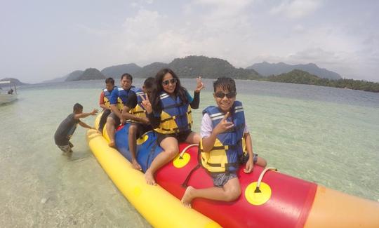 Paseo en banana Boat durante 15 minutos en Bungus, Padang