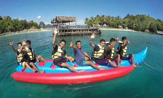 Paseo en banana Boat durante 15 minutos en Bungus, Padang