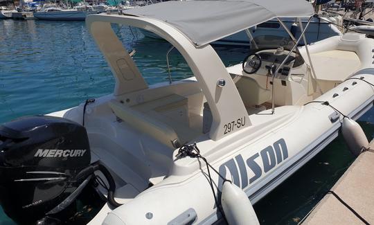 Alquiler de Alson Flash 7.5 RIB en la isla de Supetar, Brač: disponible con Skipper