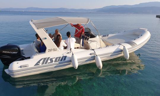 Alquiler de Alson Flash 7.5 RIB en la isla de Supetar, Brač: disponible con Skipper