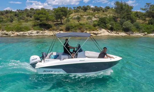 Lancha rápida para 7 personas sin licencia, Compass 165 cc, Halkidiki