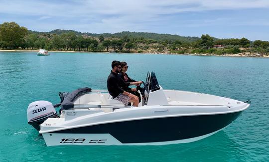 Lancha rápida para 7 personas sin licencia, Compass 165 cc, Halkidiki