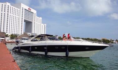 Charter the Luxury Yacht 60ft Sunseeker in Cancun, Mexico up to 18 pax